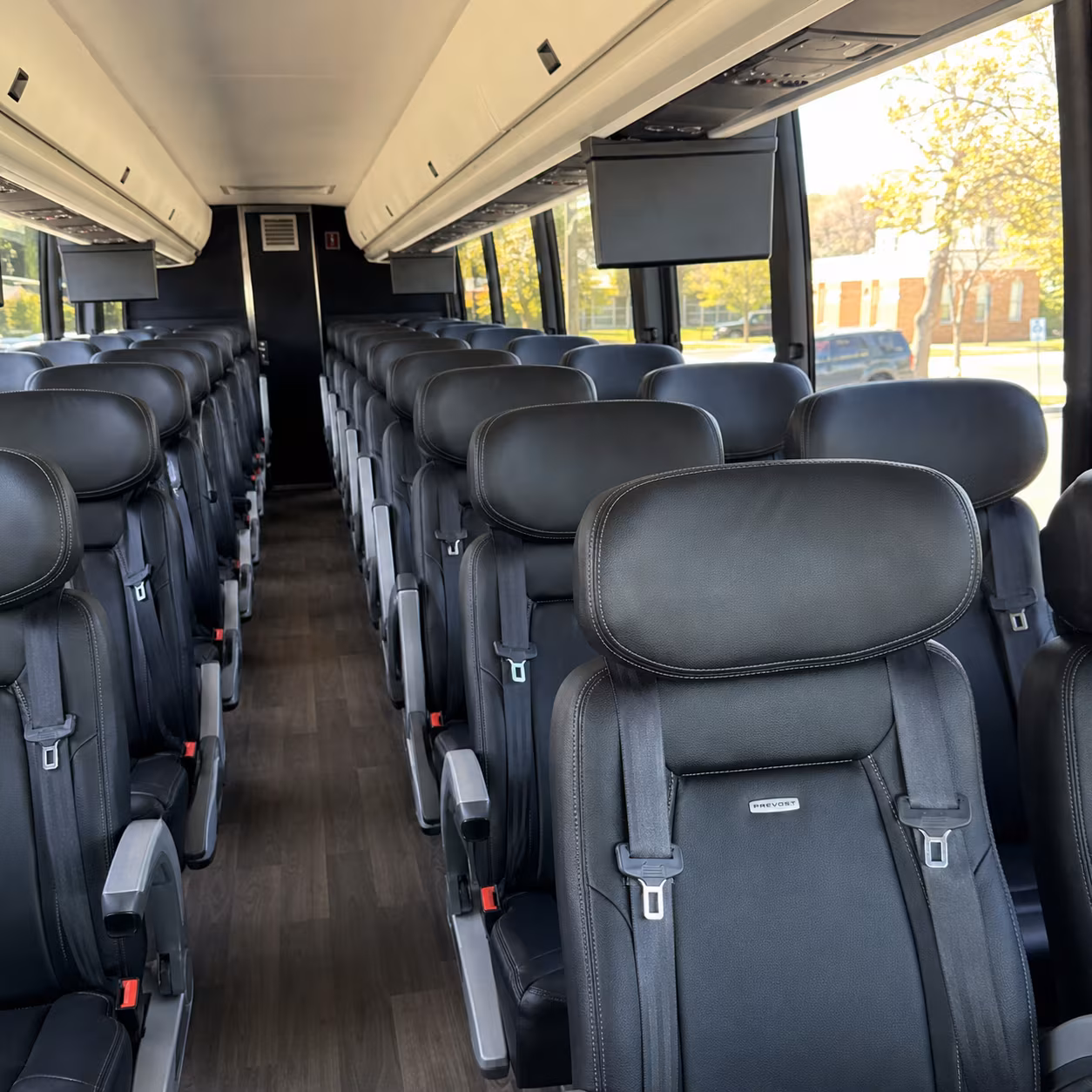 hartford 56 passenger charter bus interior