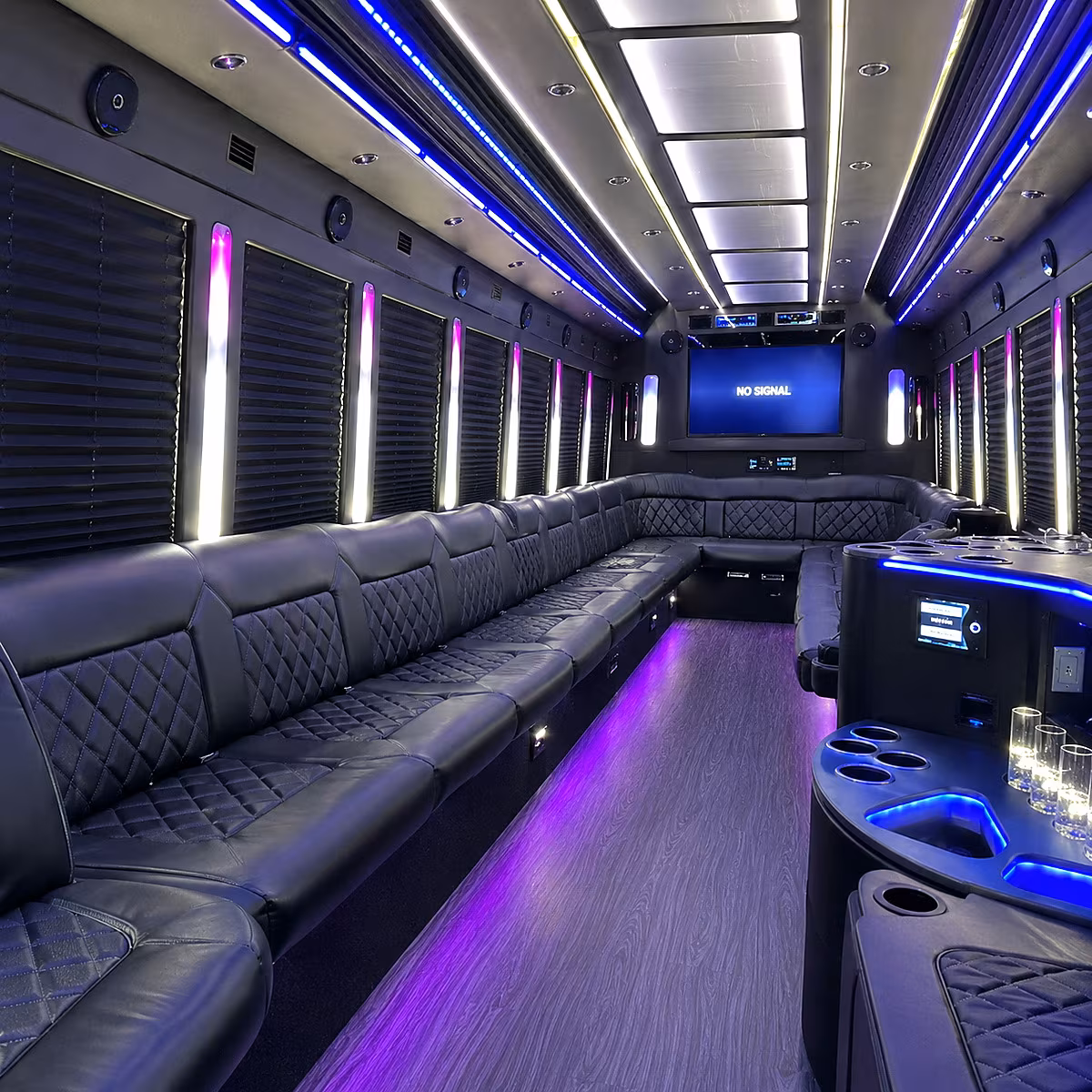hartford party bus inside