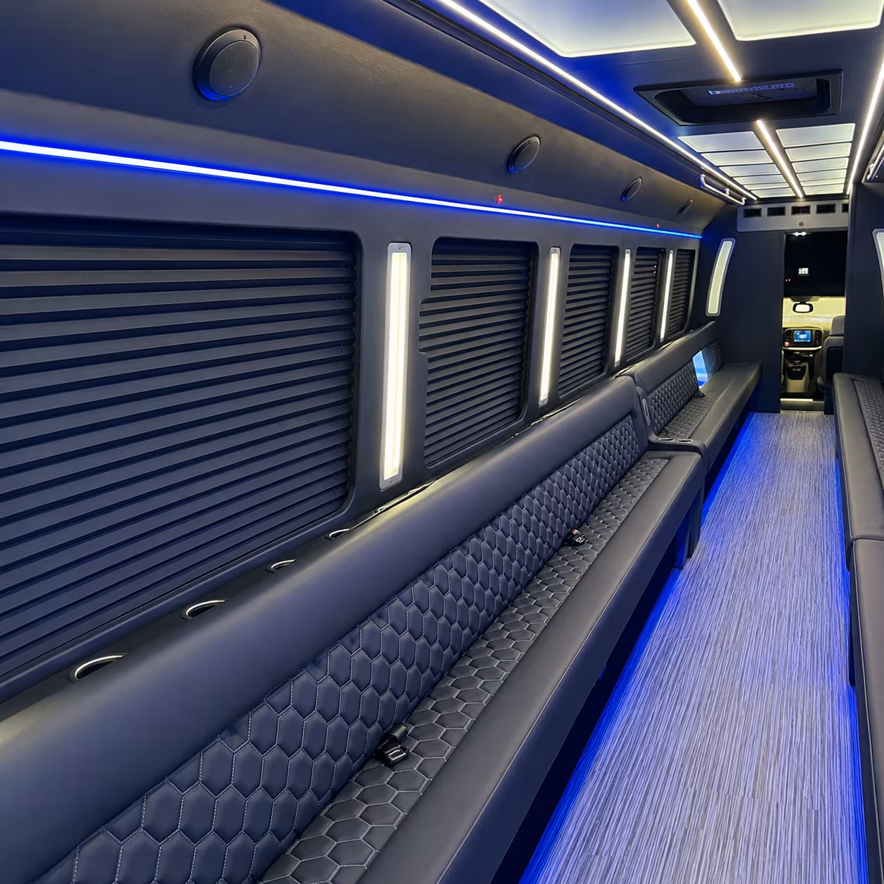 hartford party bus interior