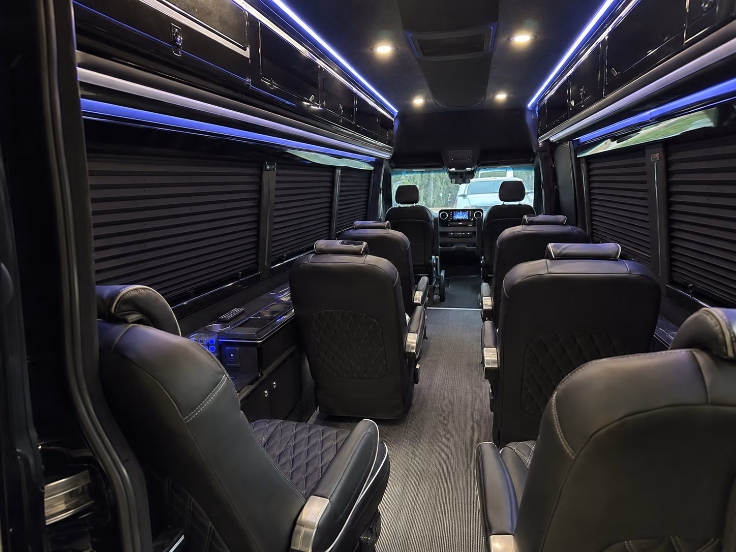 hartford sprinter van with driver inside